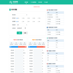 车贷计算器